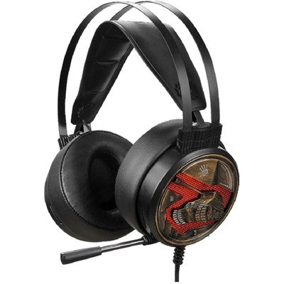 Bloody G650S Gaming Headset With Single Orange Lightning - Black Bloody G650S Gaming Headset With Single Orange Lightning - Black